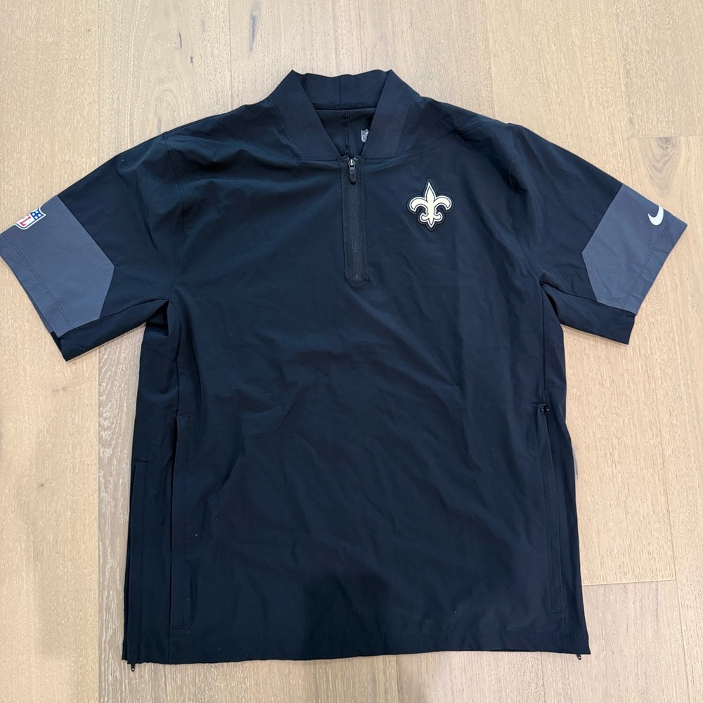 Mens Saints Zip-Up Shirt